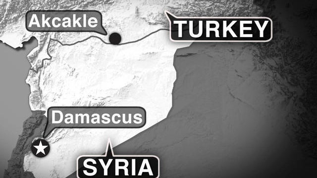 syria turkey map generic 