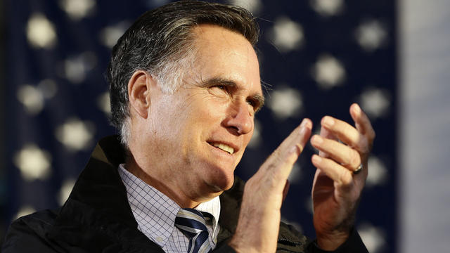 Republican presidential candidate and former Massachusetts Gov. Mitt Romney campaigns in Lancaster, Ohio, Friday, Oct. 12, 2012. 