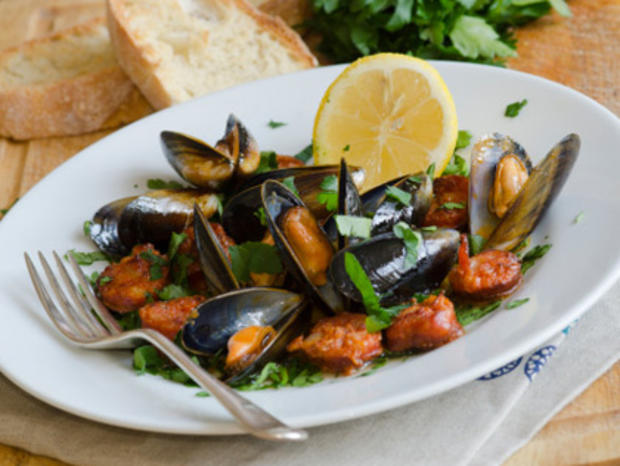 Mussels, Mediterranean Food 