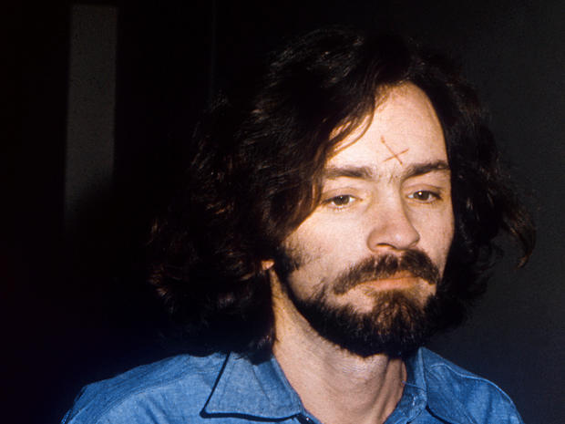 Charles Manson in a Los Angeles court in August 1970 