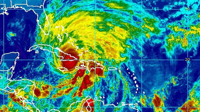Hurricane Sandy made landfall on Cuba early Thursday Oct. 25, 2012 as strong Category 2 