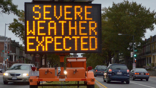 Hurricane Sandy sign 