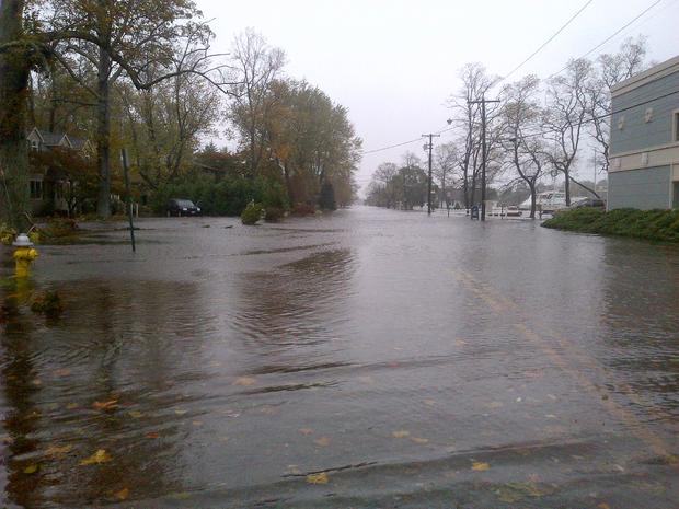 Flooding In Lindenhurst, Long Island 