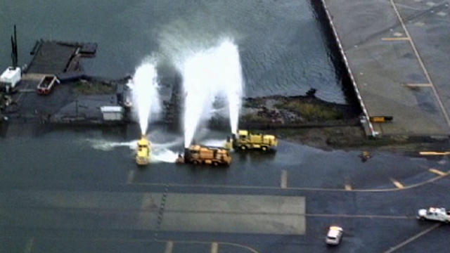 Watch: Aerials of flooded LaGuardia Airport in NYC 