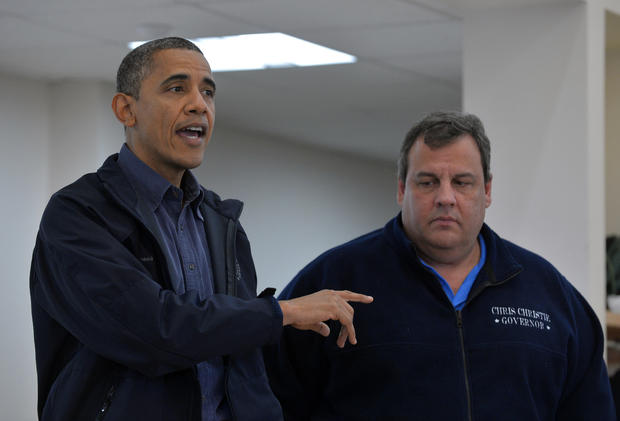 President Obama Meets With Chris Christie In New Jersey 