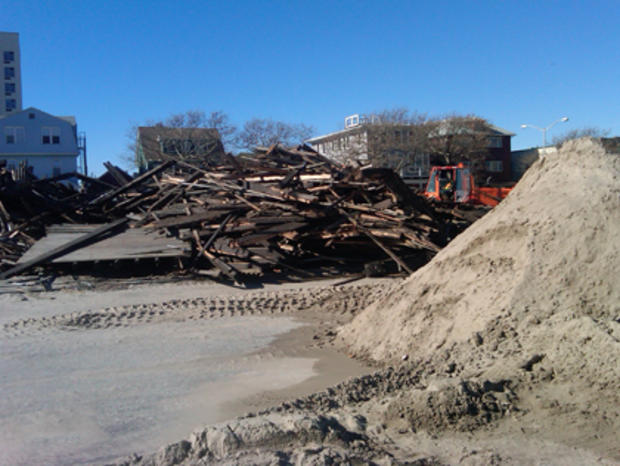 What Remains Of The Boardwalk In The Rockaways 