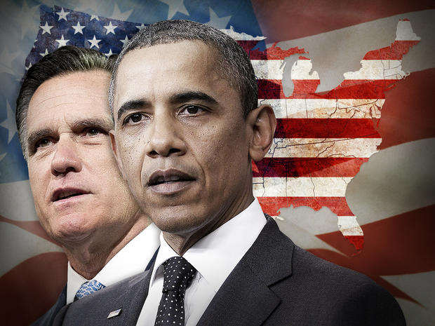 Barack Obama Mitt Romney us electoral map 