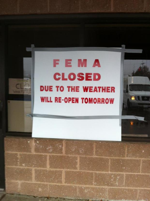 FEMA Closed In Brick, NJ Due To Nor'easter 