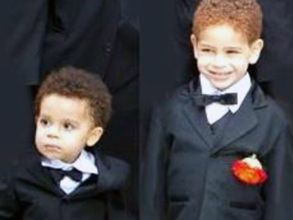 Brendan and Connor Moore were killed during superstorm Sandy. A funeral was being held for them Friday. 