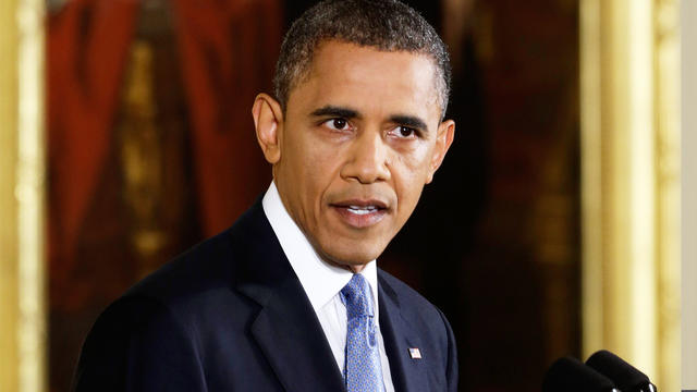 President Barack Obama makes an opening statement during a news conference in the East Room of the White House in Washington Wednesday, Nov. 14, 2012. 