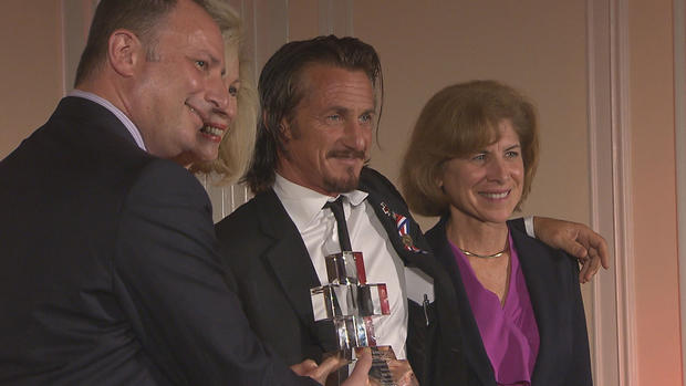 Sean Penn presented with the American Red Cross International Humanitarian Service Award for his Haiti relief efforts 