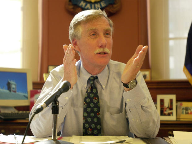 Angus King as governor of Maine in 2002. 
