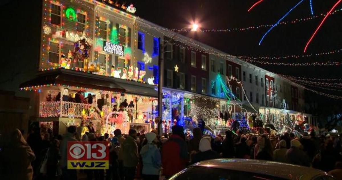 Christmas Comes To Hampden; Santa Lights Up 34th Street CBS Baltimore