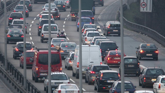  Cars, trucks and other traffic clog the A100 ring road at rush hour February 21, 2007 in Berlin, Germany. 