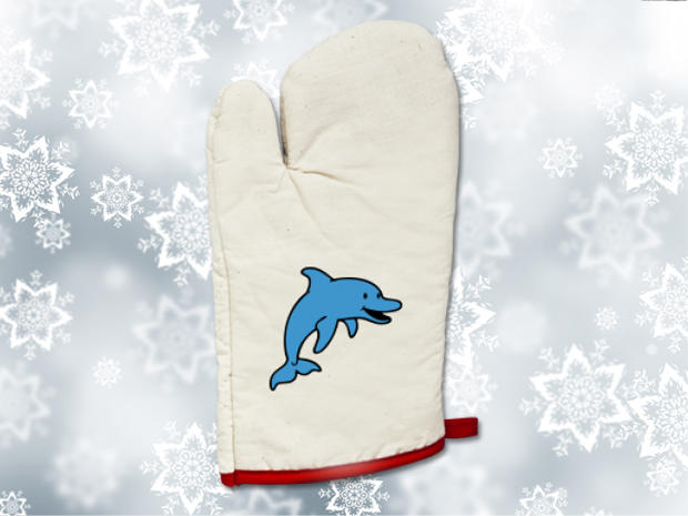 Happy dolphin oven glove 