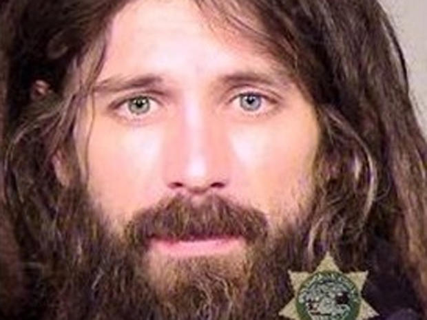 Caleb Grotberg, 32, of Portland, Oregon, was arrested for allegedly choking his girlfriend with his gridlocks Jan. 7, 2013, say Portland police. 