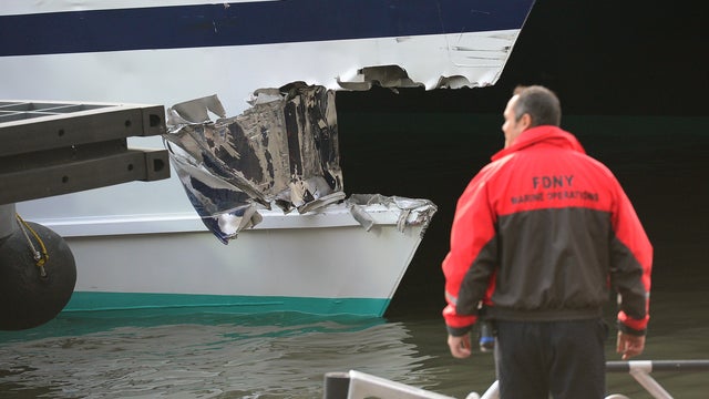 Ferry strikes NYC dock