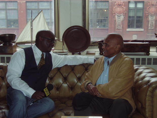 Black History Month: 1010 WINS' Larry Mullins with Harry Belafonte 