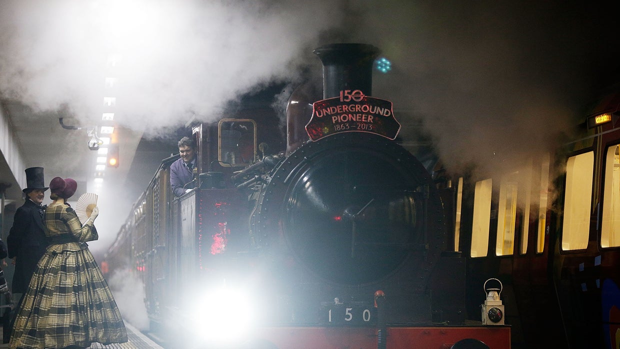 Steam engine returns to London Tube, celebrating Underground's 150 ...