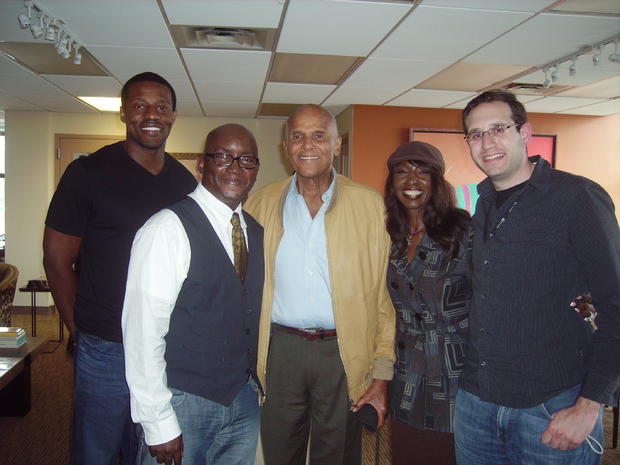 Black History Month: 1010 WINS' Larry Mullins &amp; Sharon Barnes-Waters with Harry Belafonte 