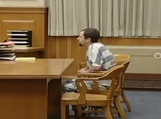 Brian Pennington in court during his sentencing 