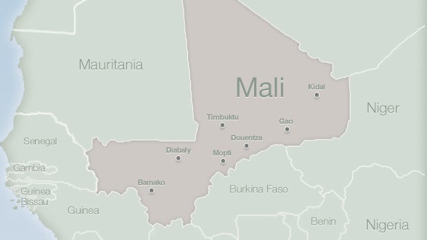 Map of Mali 