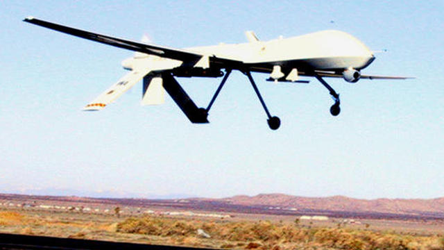 US Air Force RQ-1A Predator drone aircraft in flight 