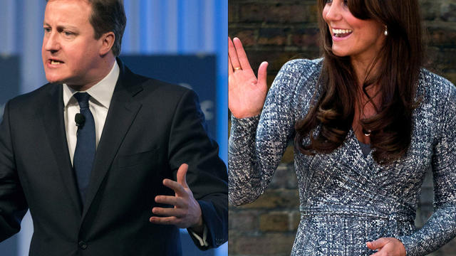 David Cameron and Kate, Duchess of Cambridge 