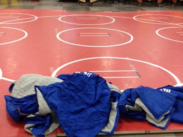 Dozens of students were stranded at their school in Miami-Yoder district in Colorado amid a snowstorm Feb. 26, 2013.