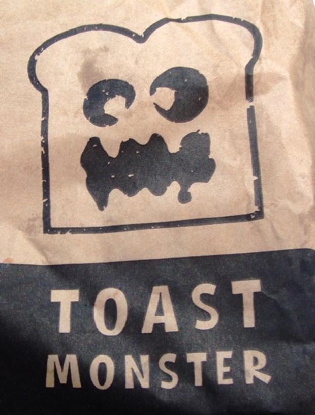 Toast Monster Sandwich Bag 