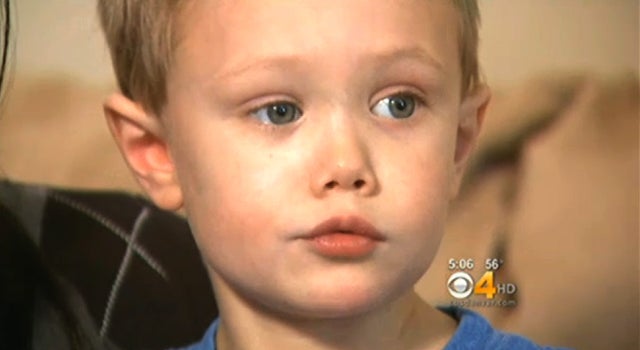 Dylan Hayes was hospitalized for 20 hours, but left with barely a scratch.