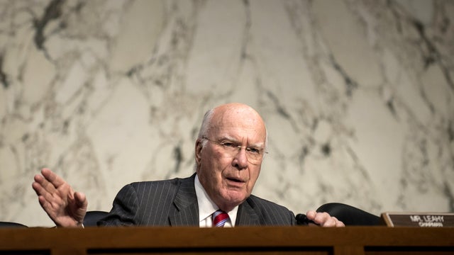 Committee chairman Senator Patrick Leahy ,D-VT, speak during a hearing of the Senate Judiciary Committee on Capitol Hill January 30, 2013 in Washington, D.C.  