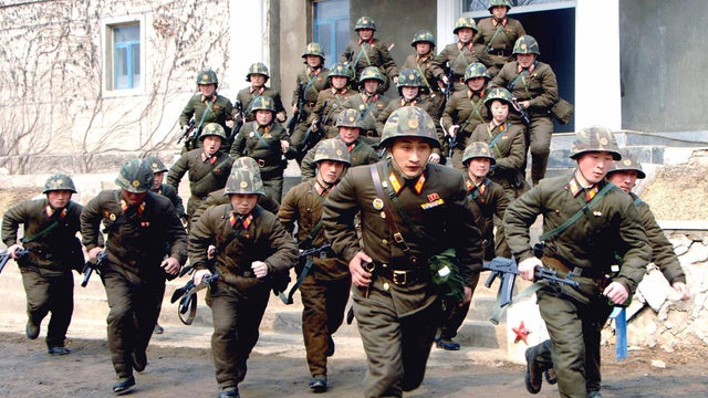 Picture taken on March 6, 2013 by North Korea's official Korean Central News Agency shows soldiers of the Korean People's Army (KPA) in military training at an undisclosed place in North Korea. 