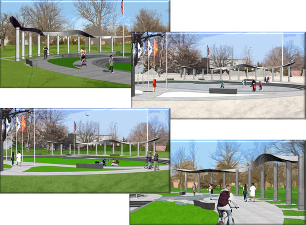Michigan WWII Memorial - renderings 