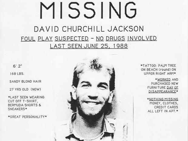 David Jackson's missing persons poster 