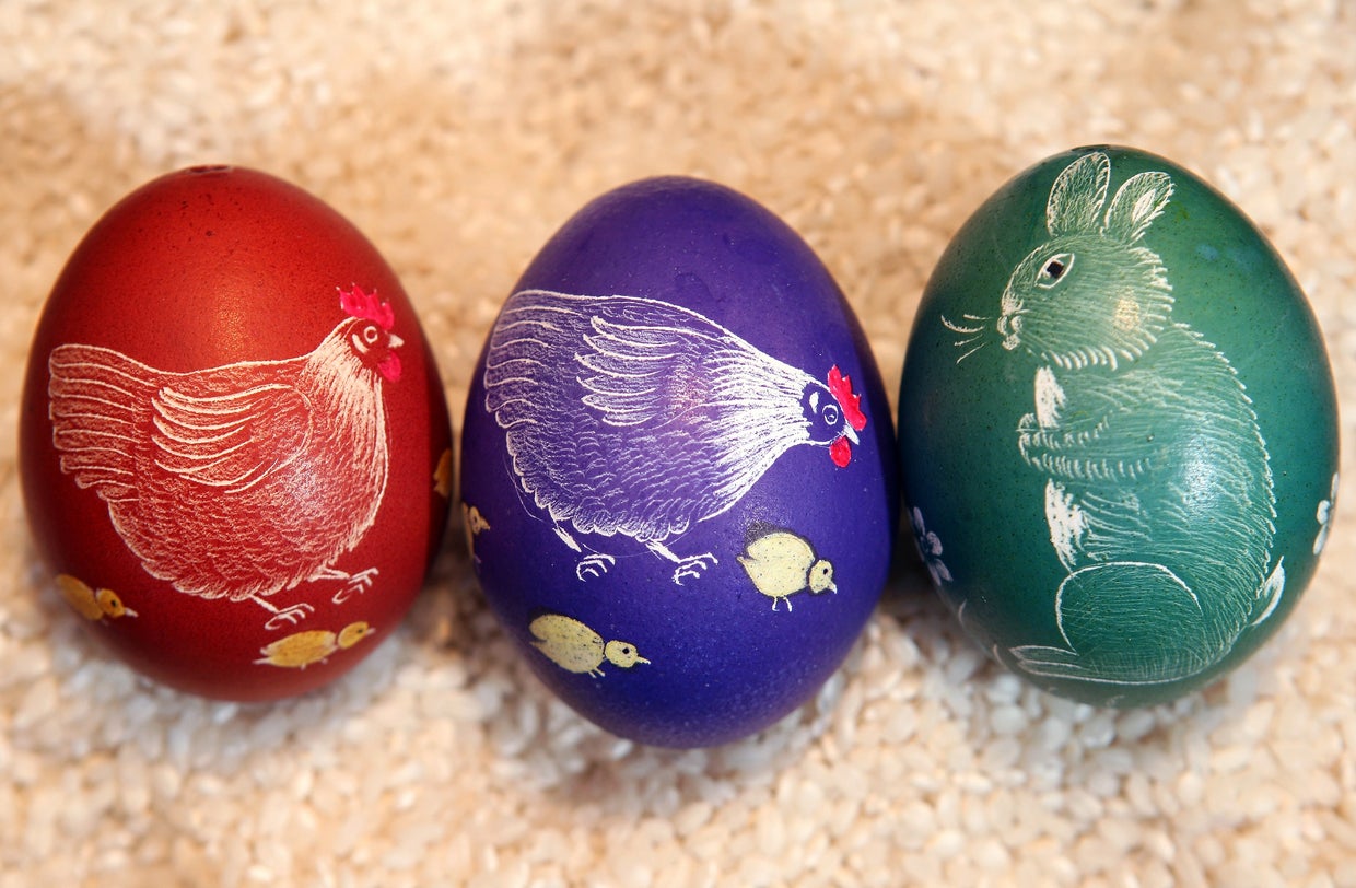 Colorful Easter eggs in Germany