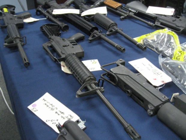 Guns seized from Centerreach Home 