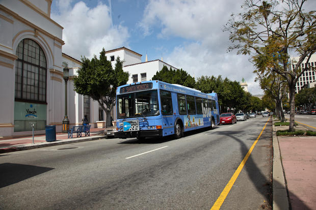Big Blue Bus in Santa Monica 
