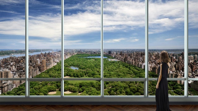 The view from "One57" over Central Park 