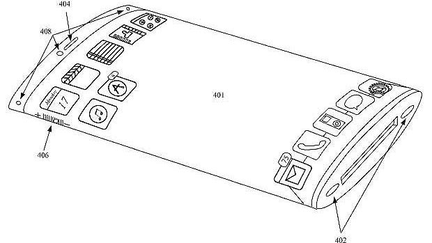 Apple iPhone with wraparound display 