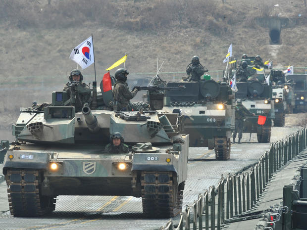 south korea, tanks, military drill 