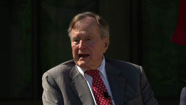 George H.W. Bush attends son's presidential library dedication 