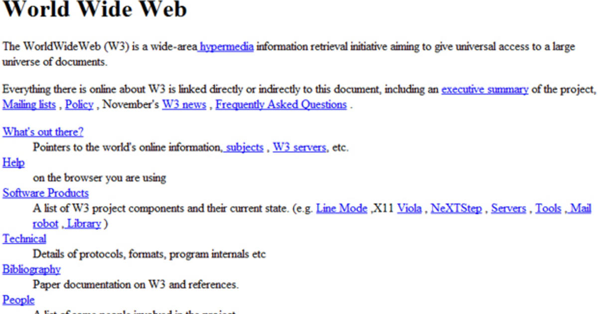 CERN Reactivates First Web Page For 20th Anniversary - CBS News