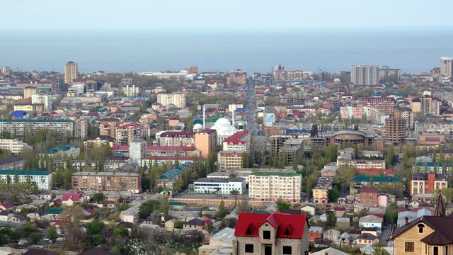 General view of hometown of suspected Boston Msrathon bombers Tamerlan and Dzhokhar Tsarnayev, on April 25, 2013 in Makhachkala, the Russian region of Dagestan 