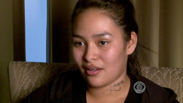 Latishia Sanchez's tattoo has painful memories, but she's finally getting it removed with the help of tattoo removal specialist Dawn Maestas 