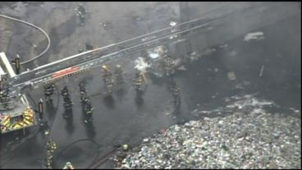 Fire Crews Battle 2-Alarm Fire At Trash Recycling Plant In Gloucester County 