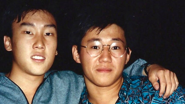 1988 file photo provided by Bobby Lee shows Kenneth Bae, right, and Lee when they were freshmen at the University of Oregon 