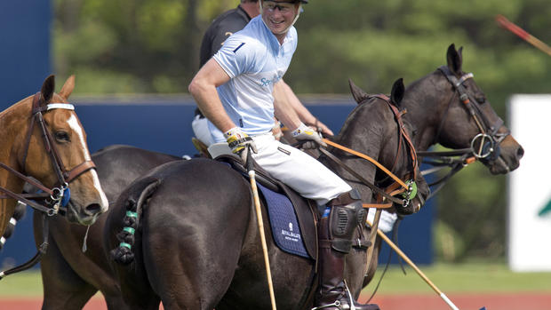 Prince Harry plays polo in Connecticut 