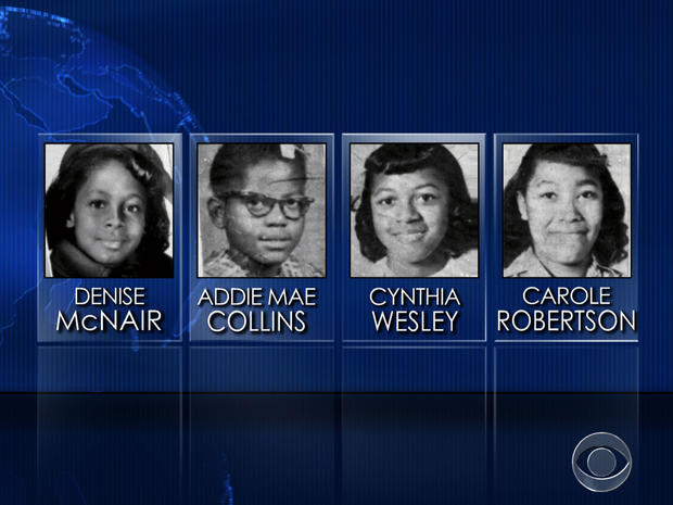 The four girls killed in the Birmingham, Alabama, bombing. 