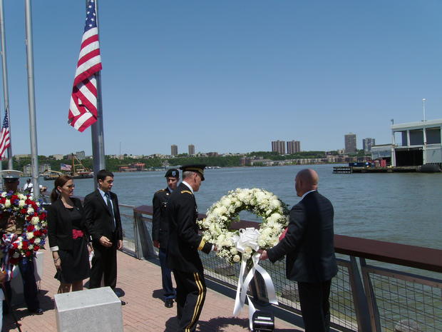 Wreath Laid At The U.S.S. Intrepid To Mark Memorial Day 